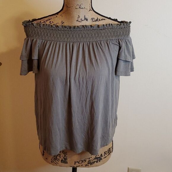 NWT American Eagle Soft & Sexy olive green top size Medium - Picture 1 of 7